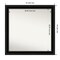 Amanti Art Non-Beveled Wall Mirror, Corded Black Frame
